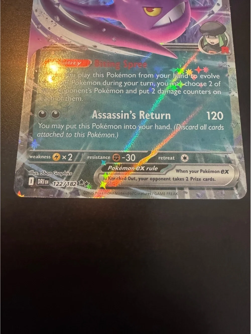 Team Rocket's Crobat ex 122/182 Arbok ex Lot